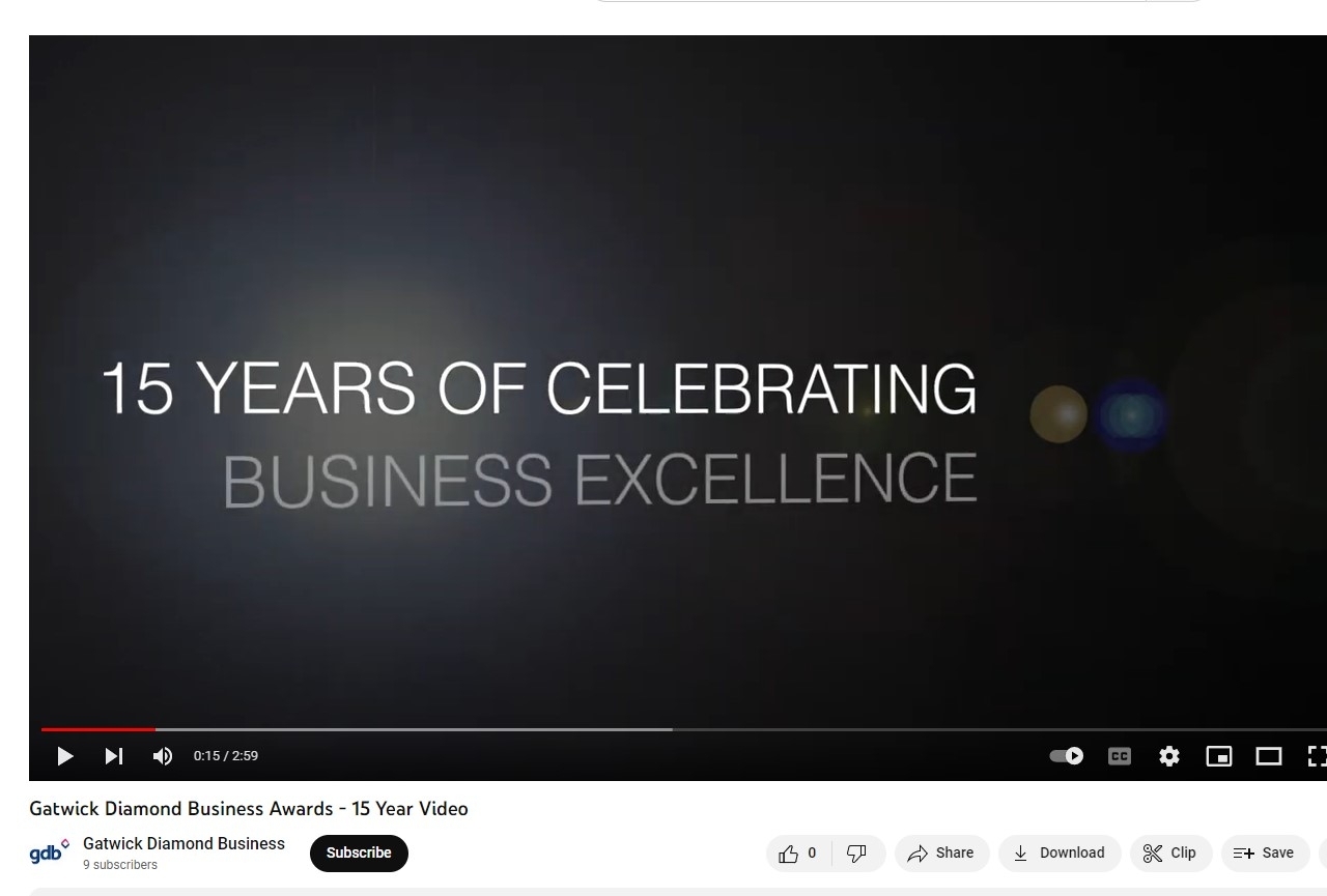 15 Years of the Gatwick Diamond Business Awards